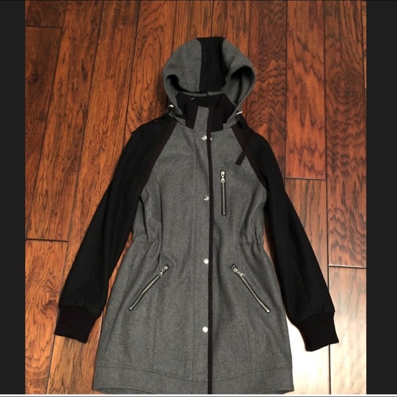 Express Wool Blend Stadium a Pat - Grey and Black - Picture 2 of 4